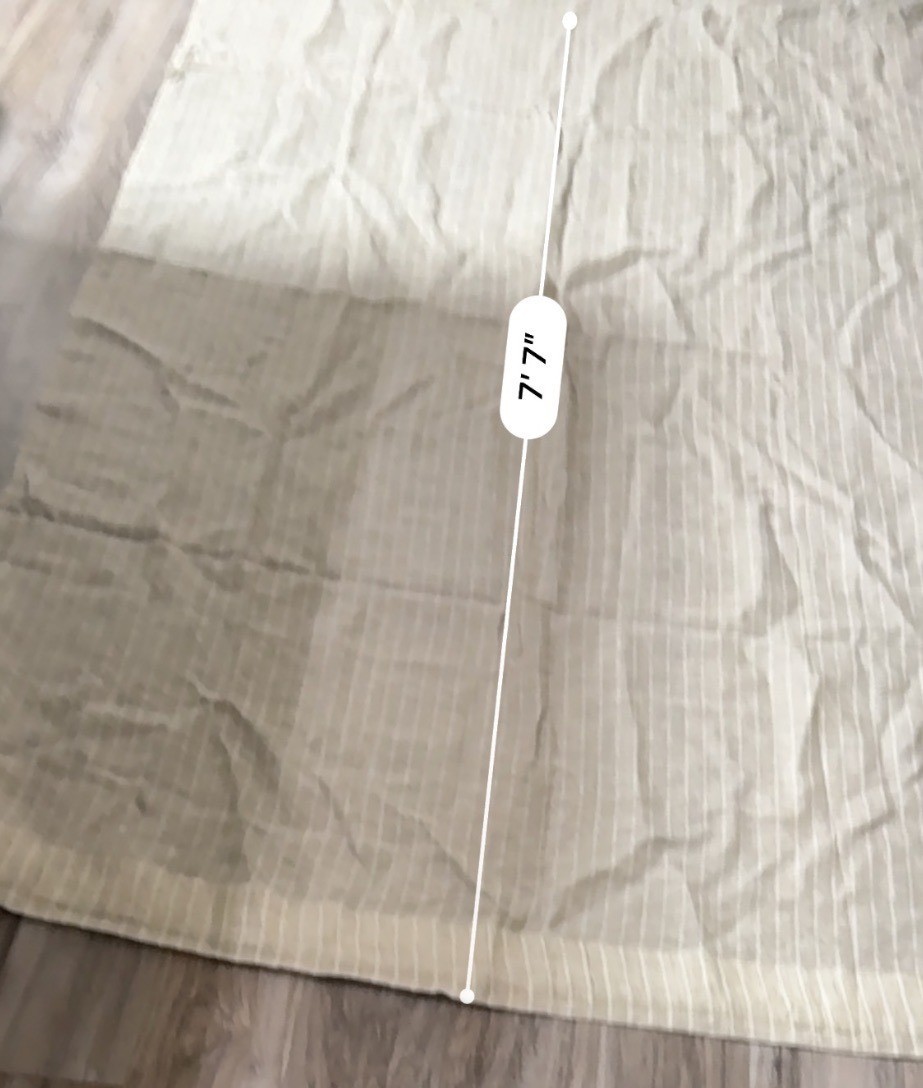 Ikea Birtine Beige Stripe 100% Linen Curtain Panel 57″ X 98″ Russia 1805 Retired