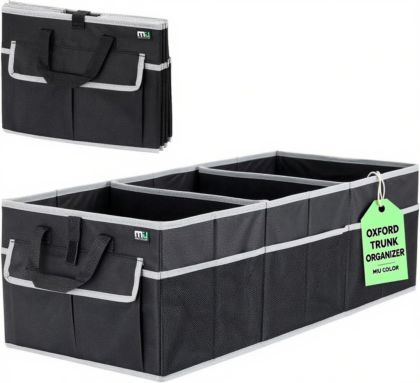 MIU COLOR Trunk Organizer for Car, SUV Trunk Organizer, 12 Pockets, Non-Slip …