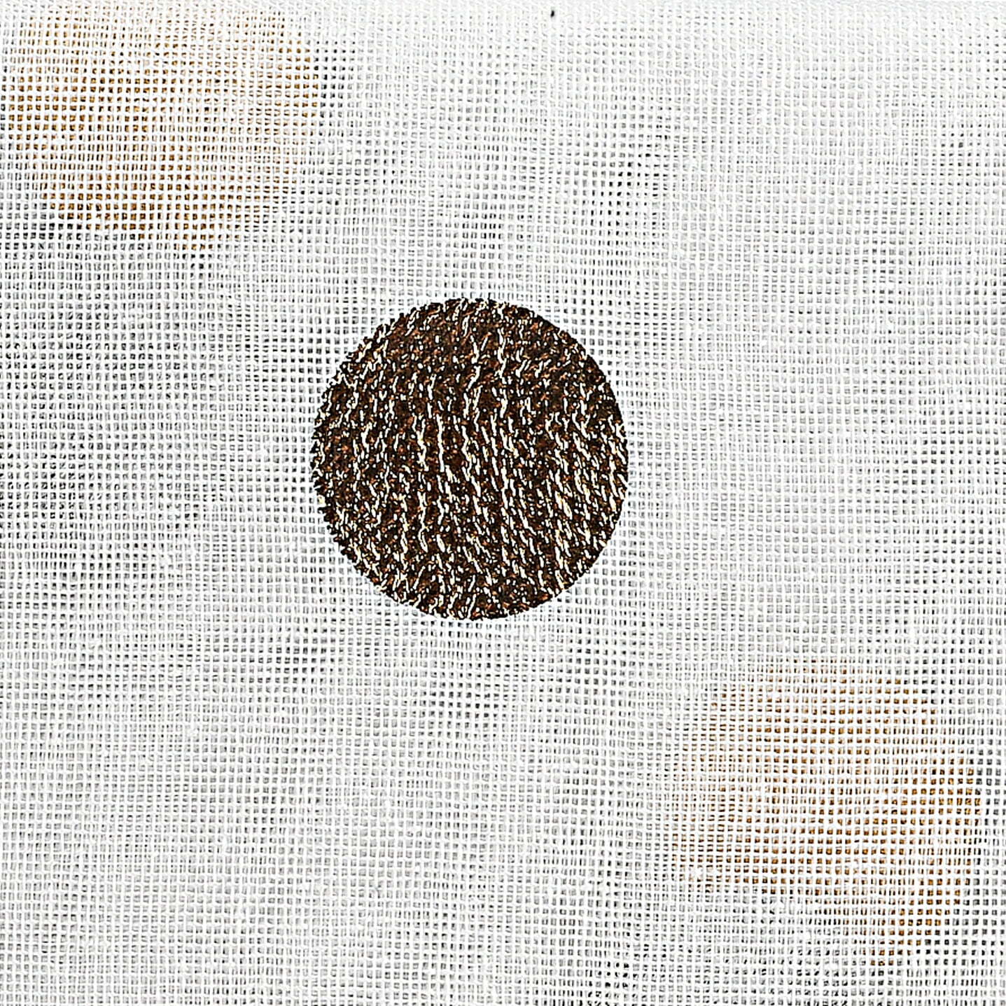 Your Zone Gold Metallic Dot Single Curtain Panel, 50″ W x 84″L