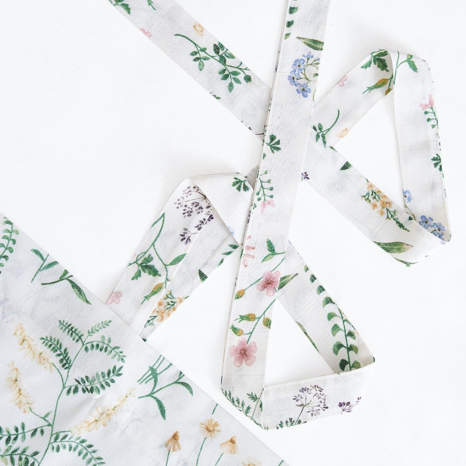 jinchan Floral Tie Up Valance Curtain Adjustable Linen Valance for Windows Farmh