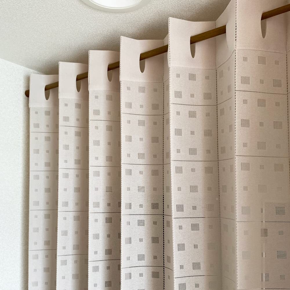 Noren workshop Accordion Curtain 150 x 200cm Square Beige