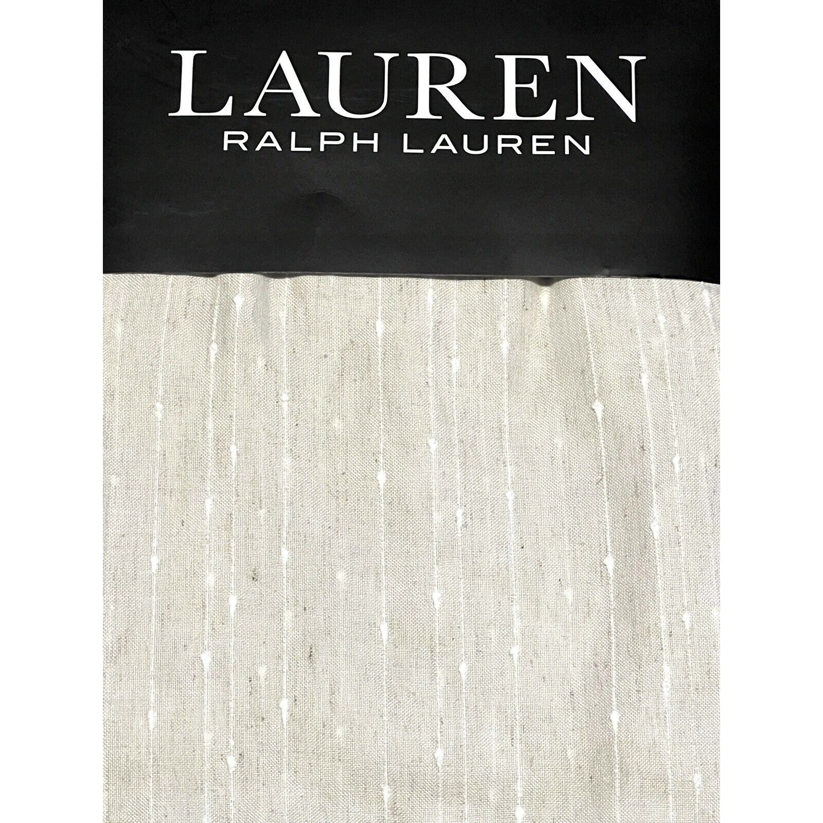 2 Ralph Lauren Marley Window Panels Curtains 54 x 84” Natural Beige **READ
