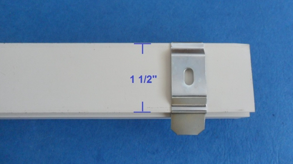 5 pcs Vertical Blinds C Clip Ceiling Mount Install Bracket For 1 1/2″ Rail