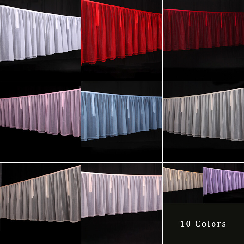Tutu Ceiling Drapery Panels Wedding Sheer Gauze Long Ceiling Draping Hall Decor