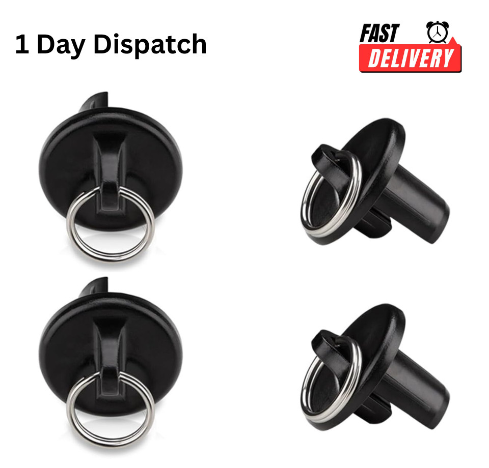 Sun Shade End Cap with Ring 4PCS for Coolaroo Roller Shades Outdoor Blinds Black
