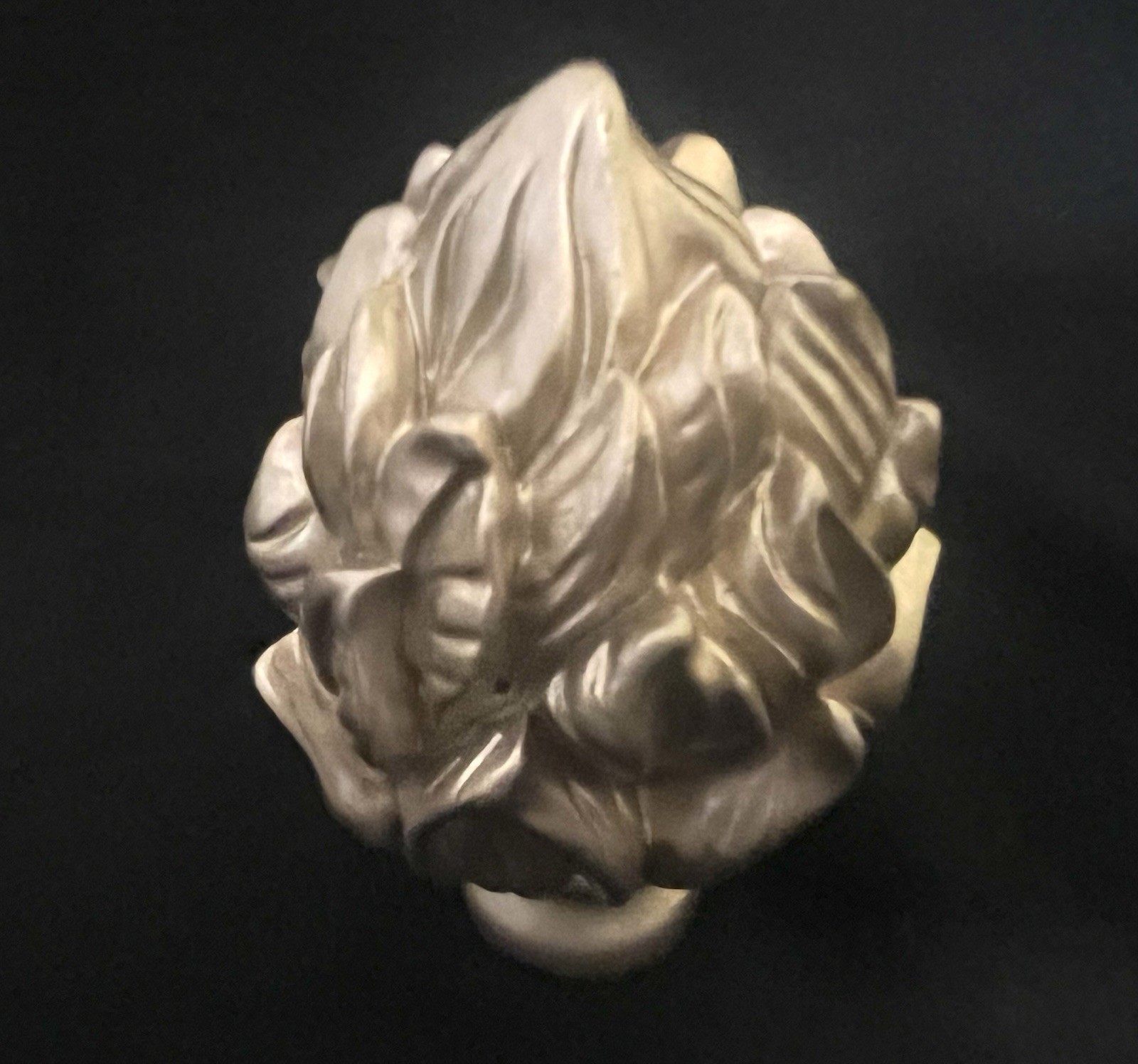 SET OF 2 – Decorative Acrylic Matte Gold Filigree Artichoke Finial