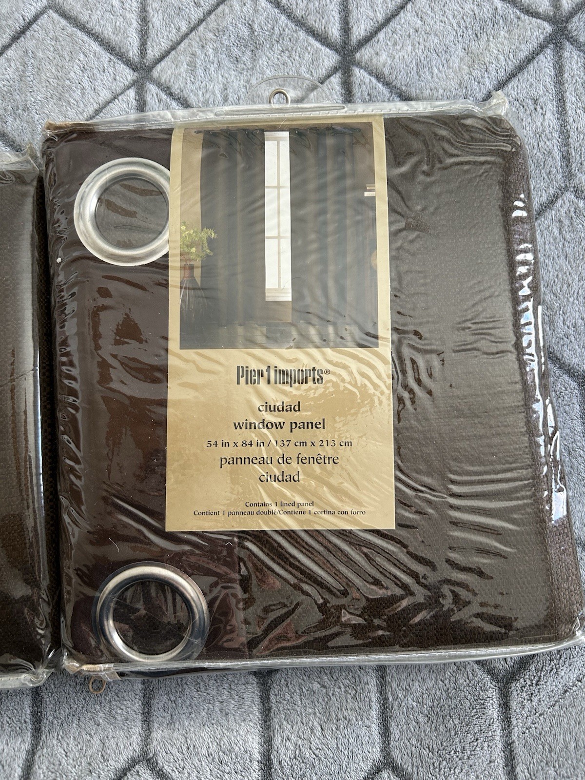 2 Brown Pier One Blackout Curtains Brand New 54×84 Panels($49.50!each)