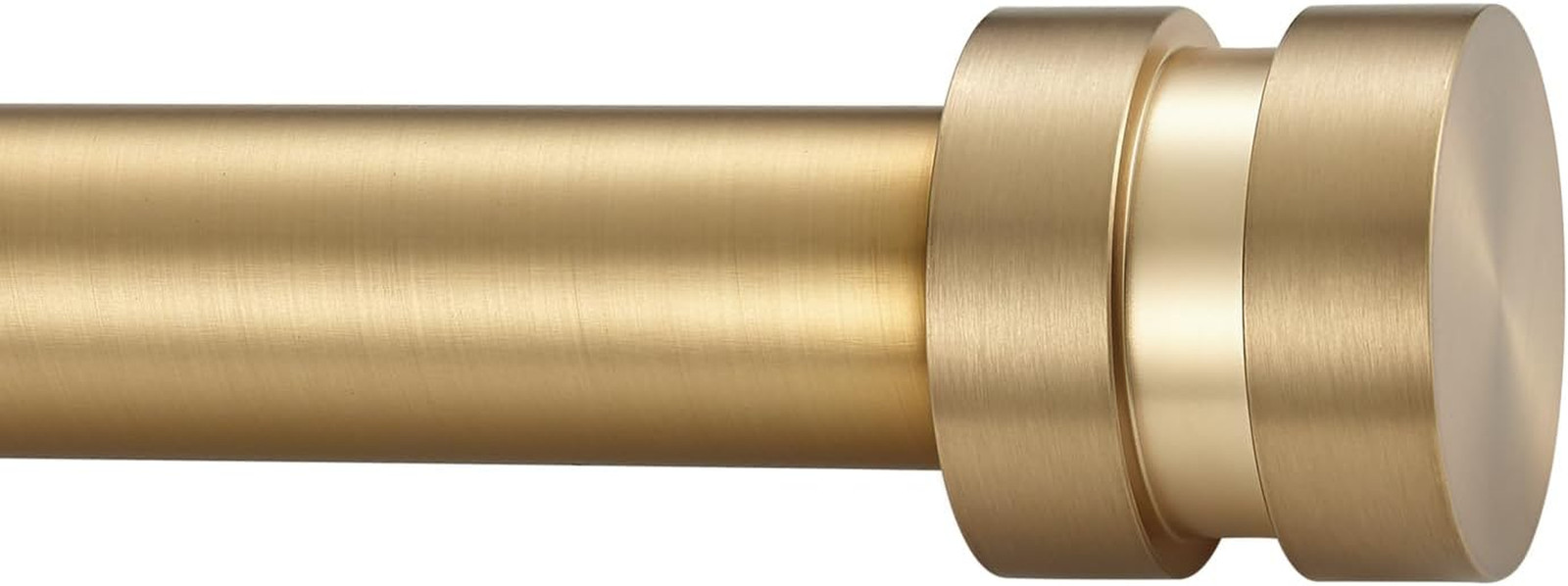 16-56 Inch Long Adjustable Warm Gold L Curtain Rods,1 Inch Diameter Splicing Hea