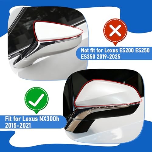 Compatible with Lexus NX200t/NX300/NX300h/RX350/RX350L Left Driver Left White
