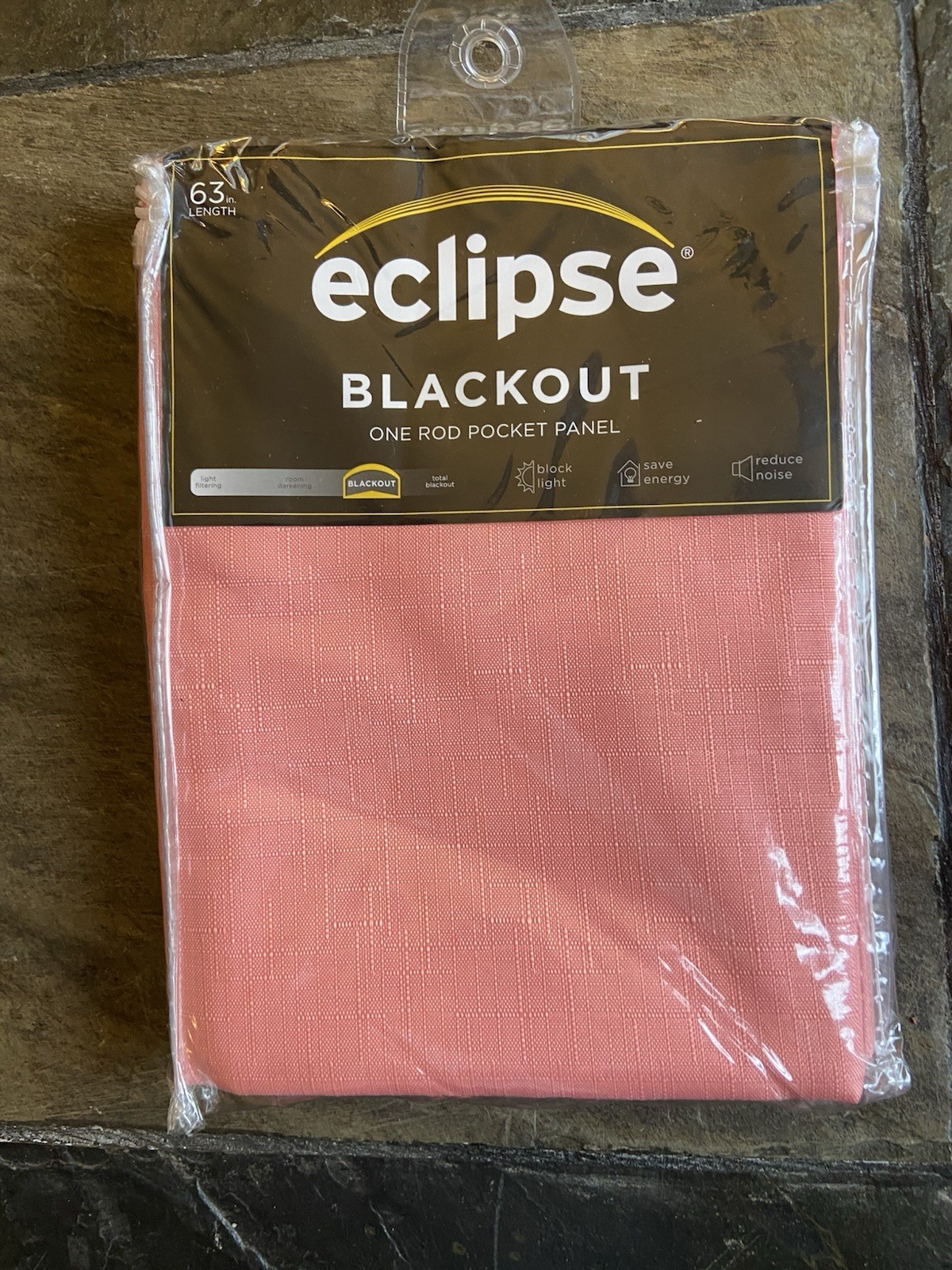 42×63 Single Rod Pocket Panel, By Eclipse, Kendall Coral