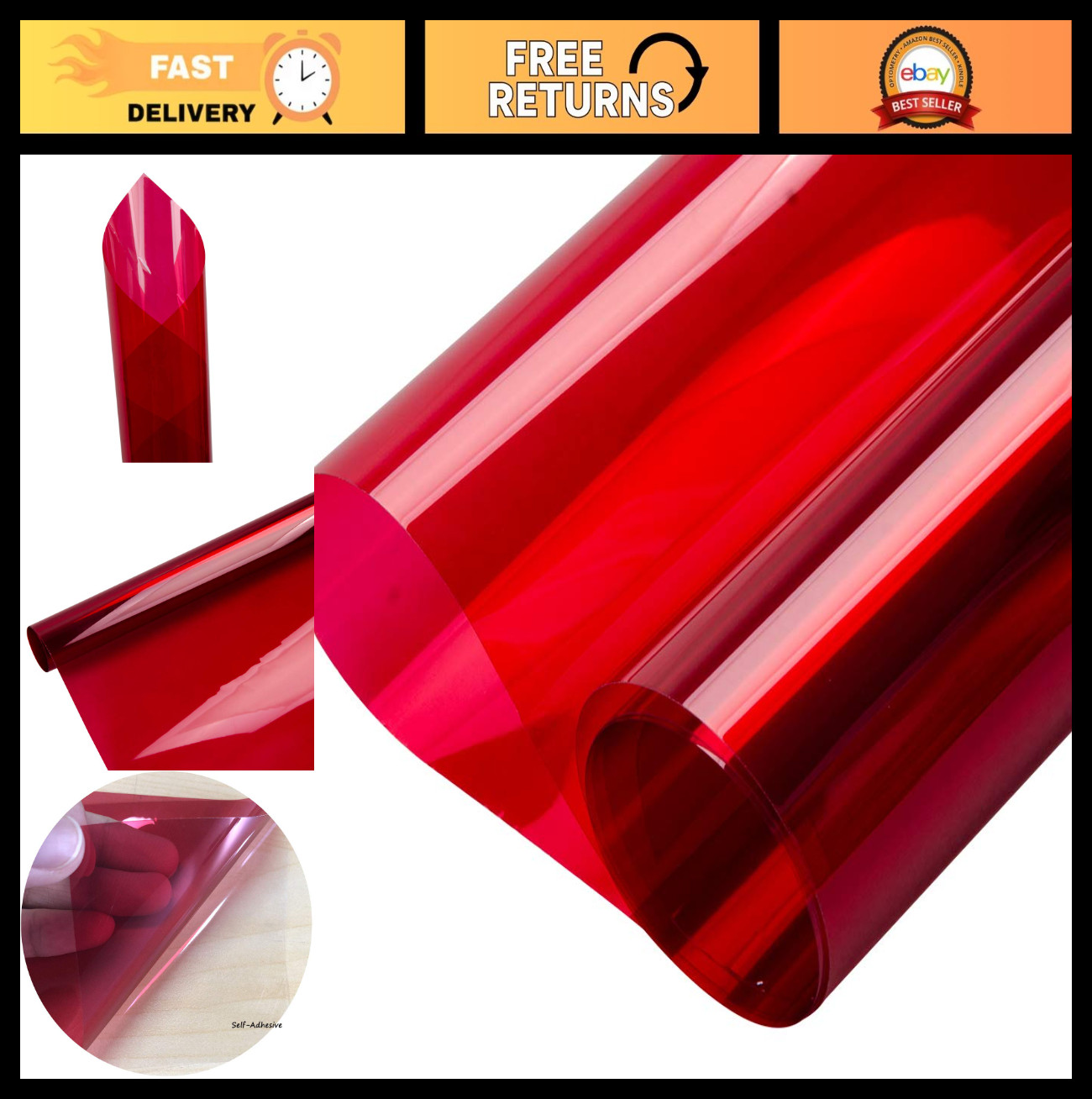 Transparent Colored Window Film – Decorative Tint for Sun Blocking & Heat Contro