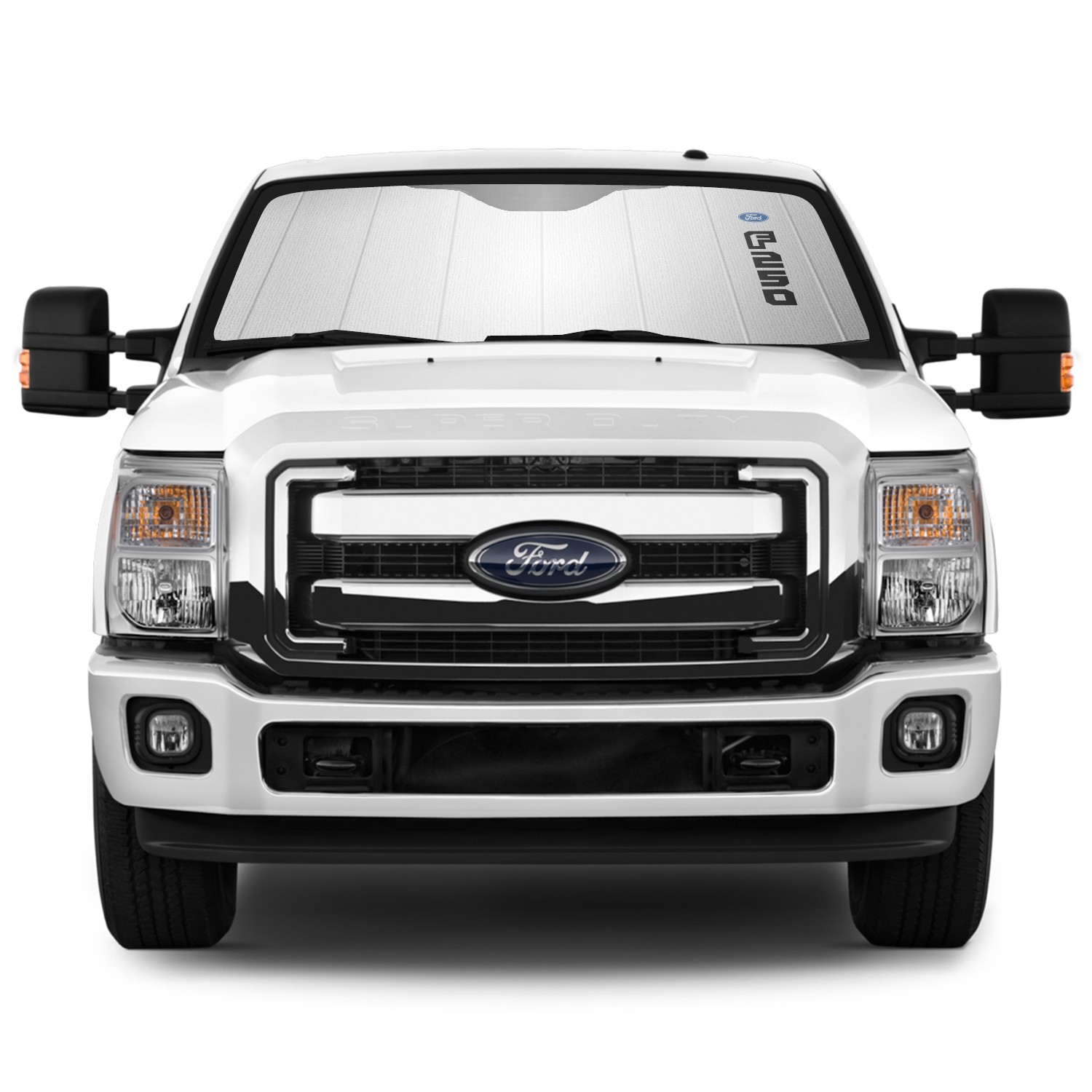 Ford F250 2015 up Universal Fit Auto Windshield Sun Shade at Jumbo Size