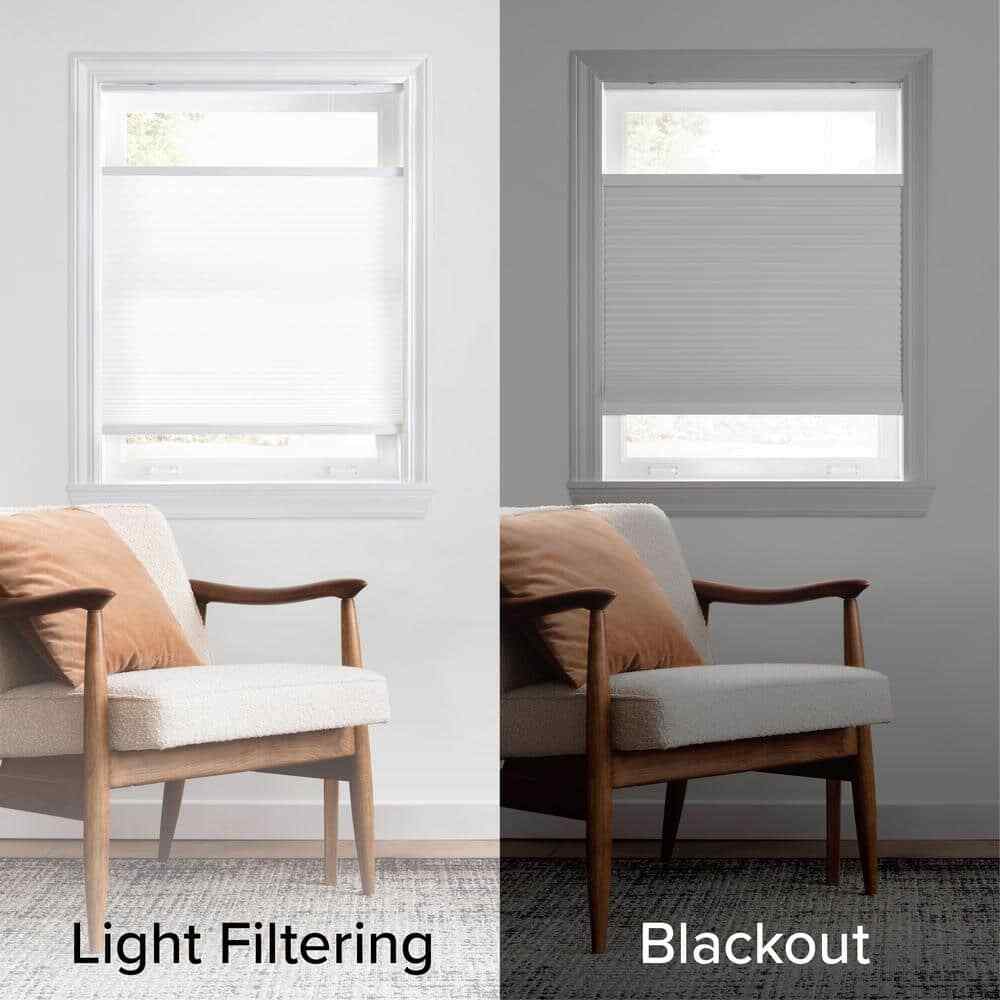Home Decorators Snow Drift 35 in. W x 48 in. L Cordless Light Filtering Shades