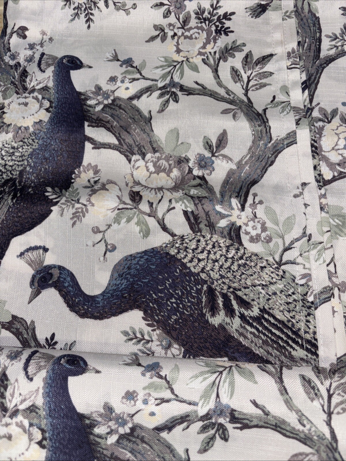 2 Laura Ashley Belvedere Peacock Blue Green Window Curtains Panel Drapes 38×96