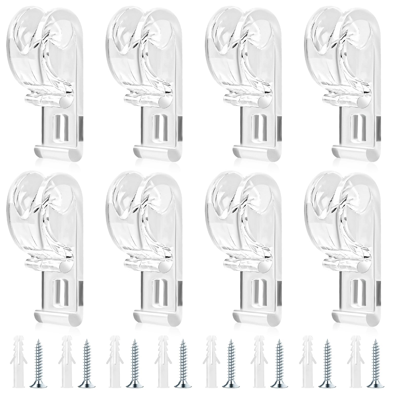 8 Pcs Roller Shade Clear Saftey Chain Retainer and Cord Guide Curtain P Clip …