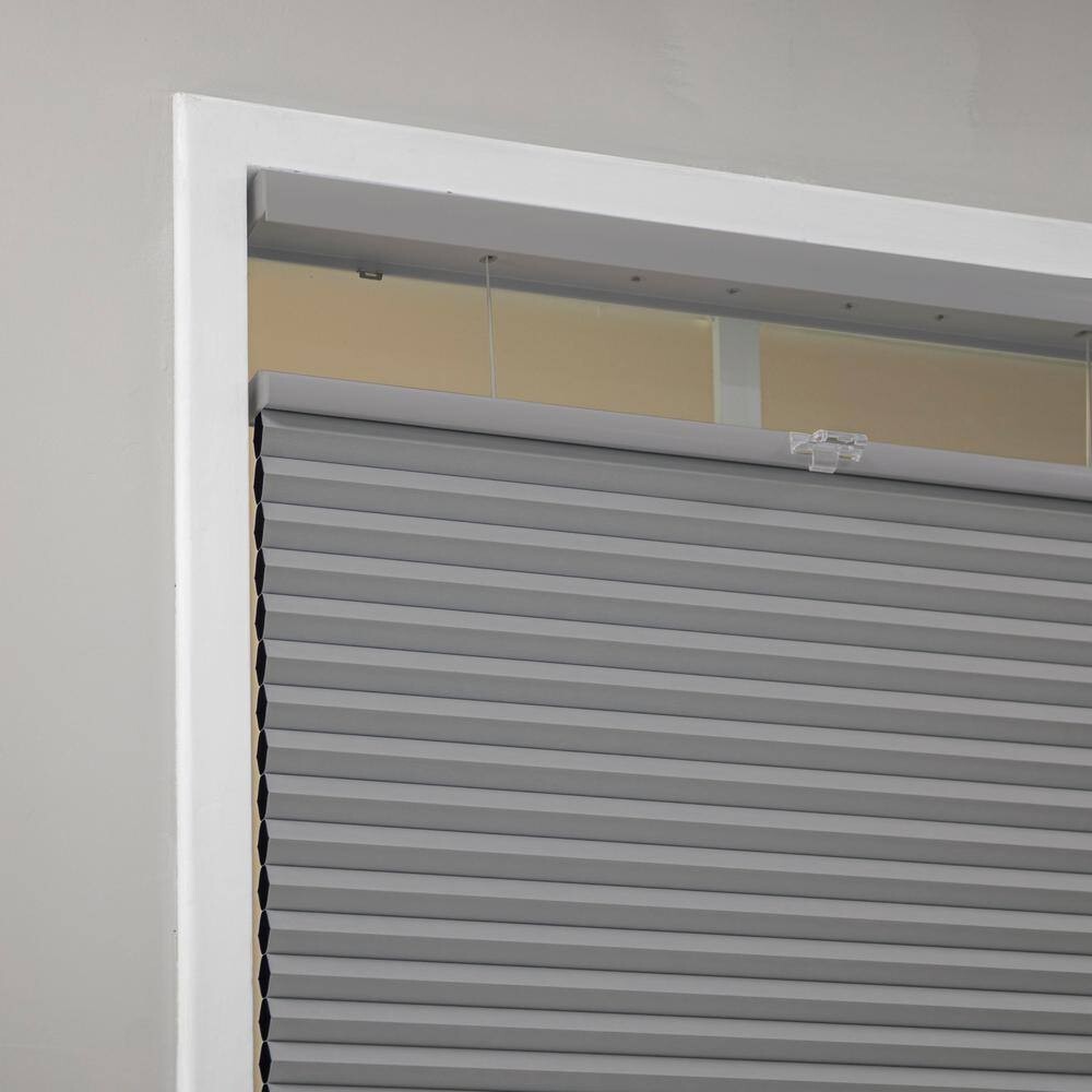 PERFECT LIFT Anchor Gray Cordless Top Down Bottom Up Cellular Shade 23 W x 48 L