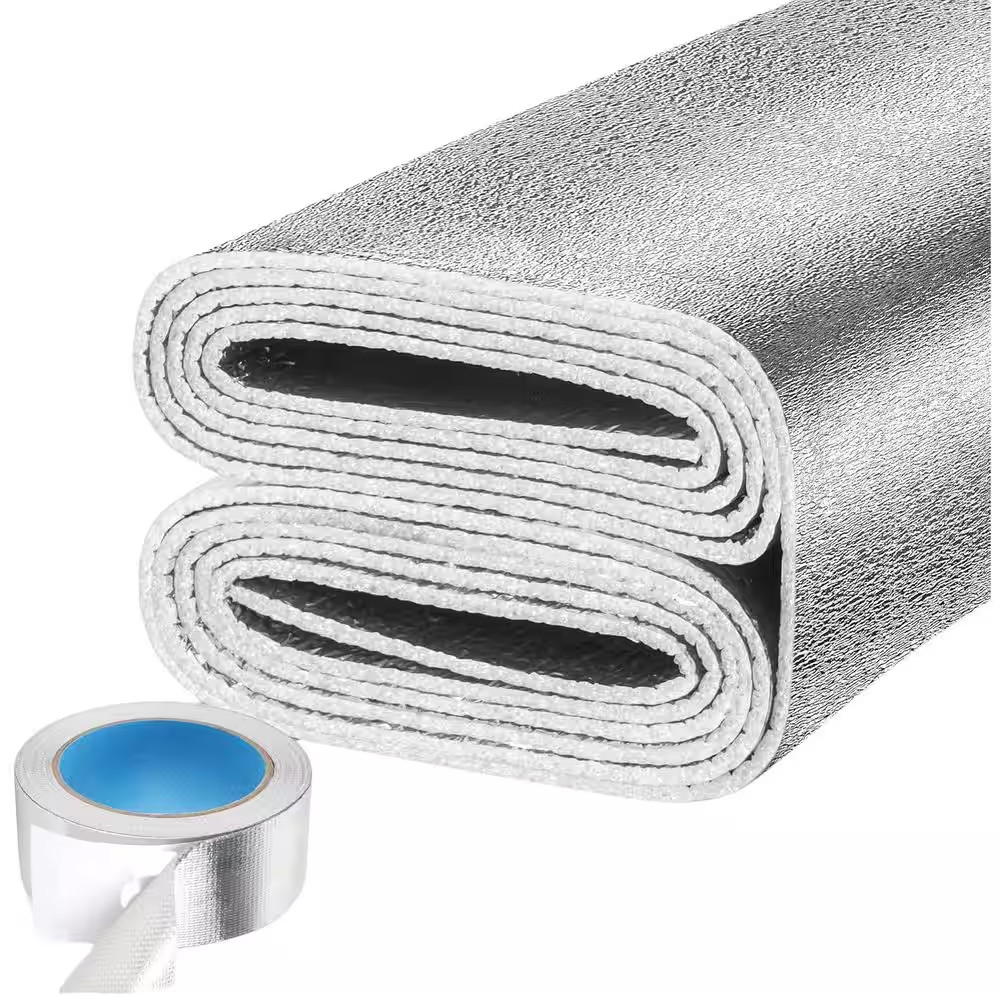 24 Ft. X 10 In. Radiant Barrier Reflective Insulation Roll, Double-Sided Aluminu