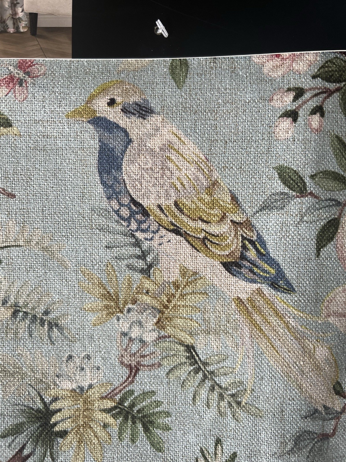 Envogue Floral Birds Curtains 37″ x 96” Floral Panels Rod Pocket Panel Pair(2)