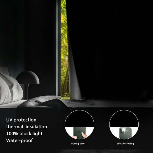 100% Blackout Roller Shades for Bedroom, No Drill Cordless Windows Rolle Shades