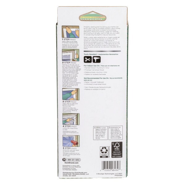 Duck # 287406 Rolled Shrink Film Window Kit – Clear, 10 pk, 62 in. x 420 in.