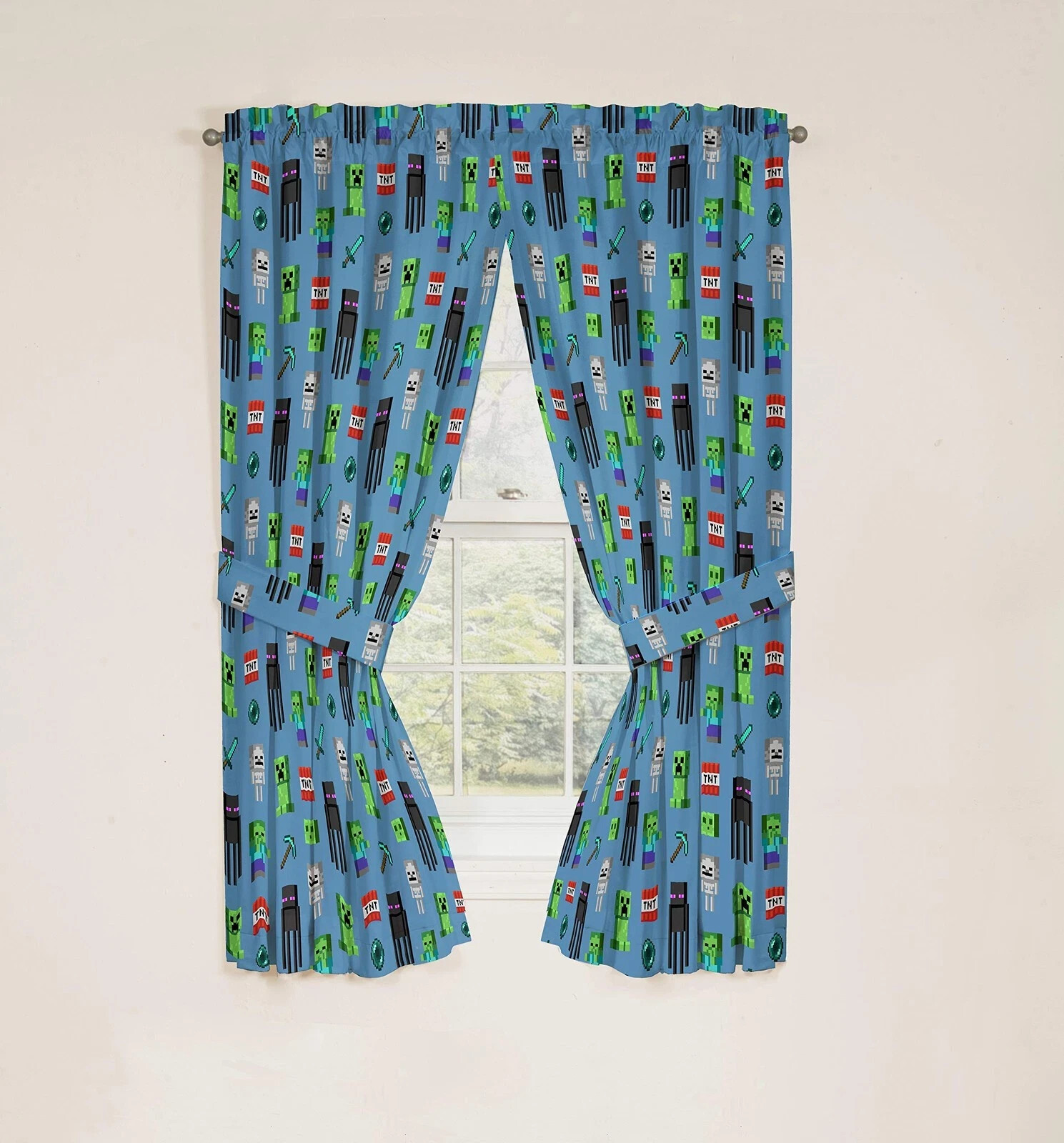 Jay Franco Minecraft Monster Hunters 63″ Inch Drapes – Beautiful Room Décor &