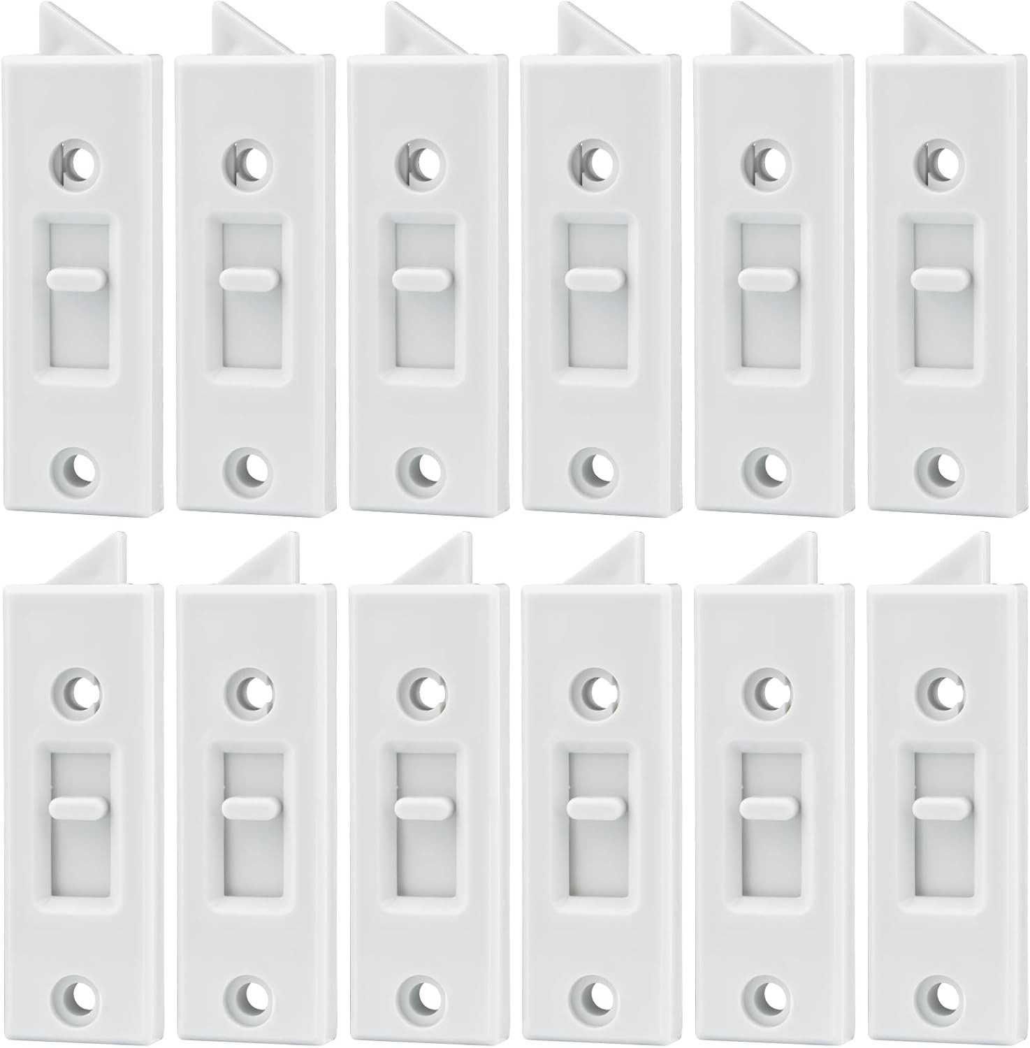12 Pcs Window Latch Locks Spring Loaded Window Tilt Latch Replacement Part by