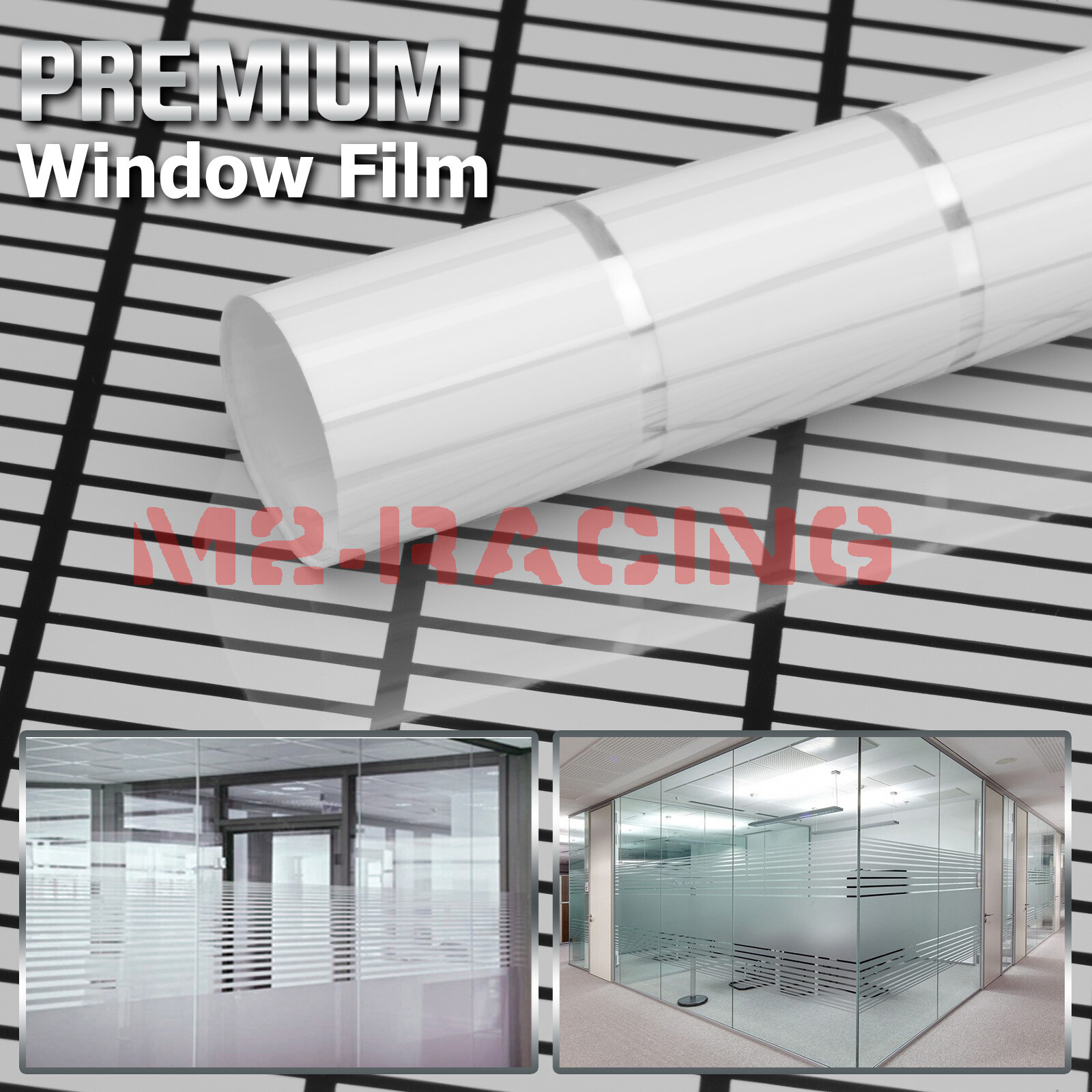 Small Box Glass Film Static Cling Office Window Patterned Decoration Privacy #44