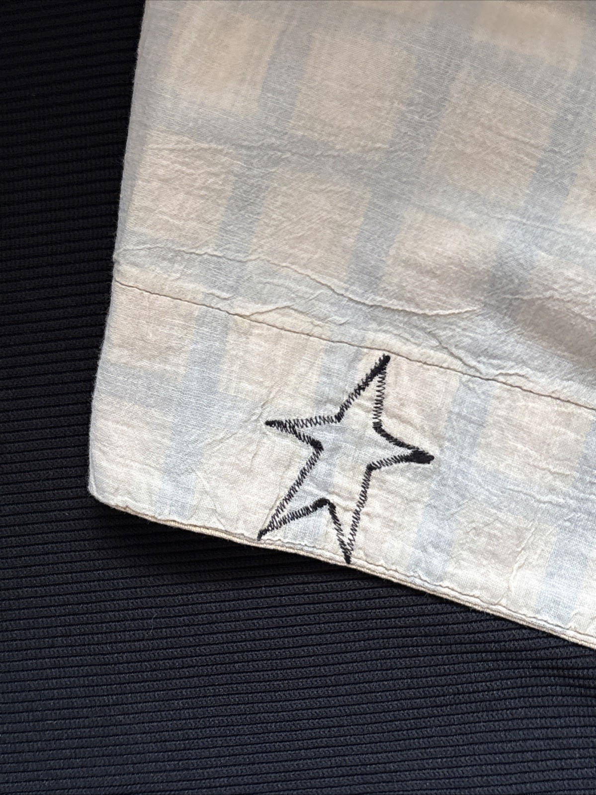 2 VHC Stratton Primitive Star Layered Valances Window Farmhouse 32 X 33