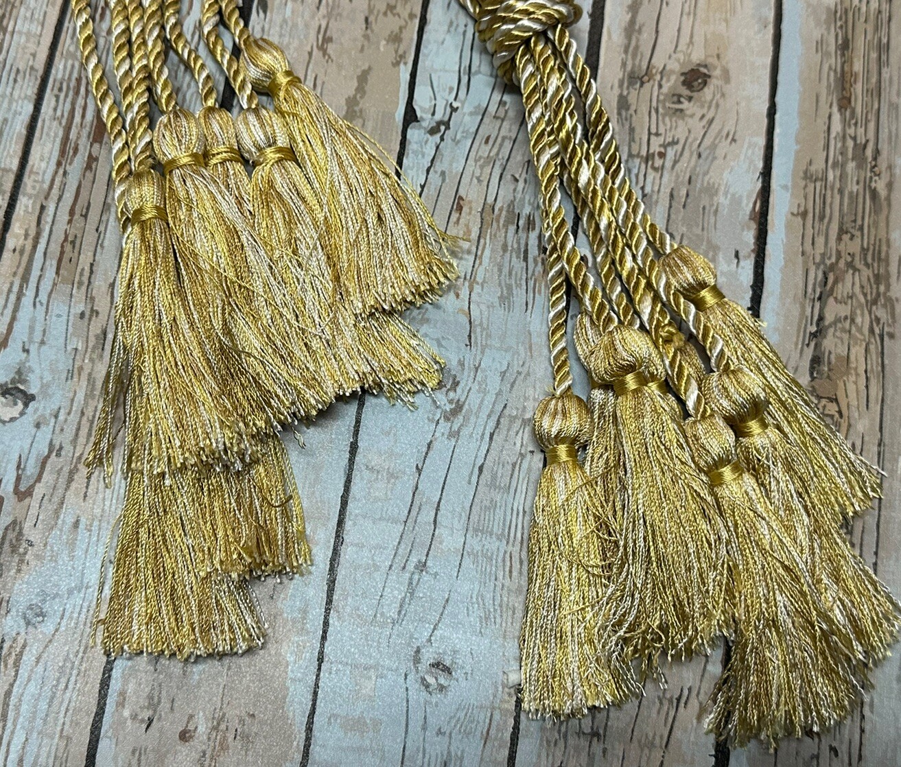 Vtg Lot 39 Assorted Gold Brown Grey Beige TASSELS Home Decor Tie Backs Holdbacks