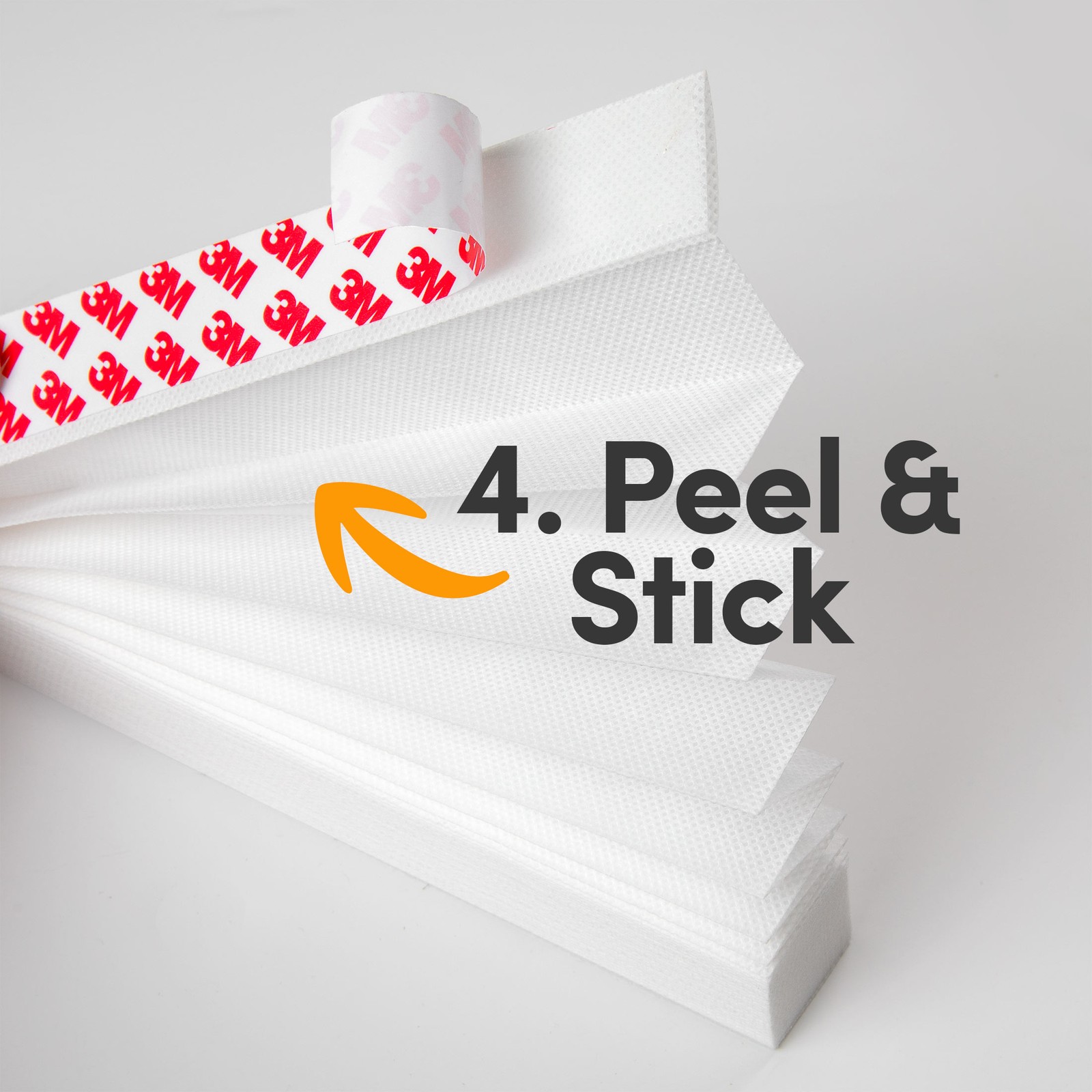 Cordless Non Woven Fabric Pleated Quick Fix Window Shade Blinds White 48″x72″