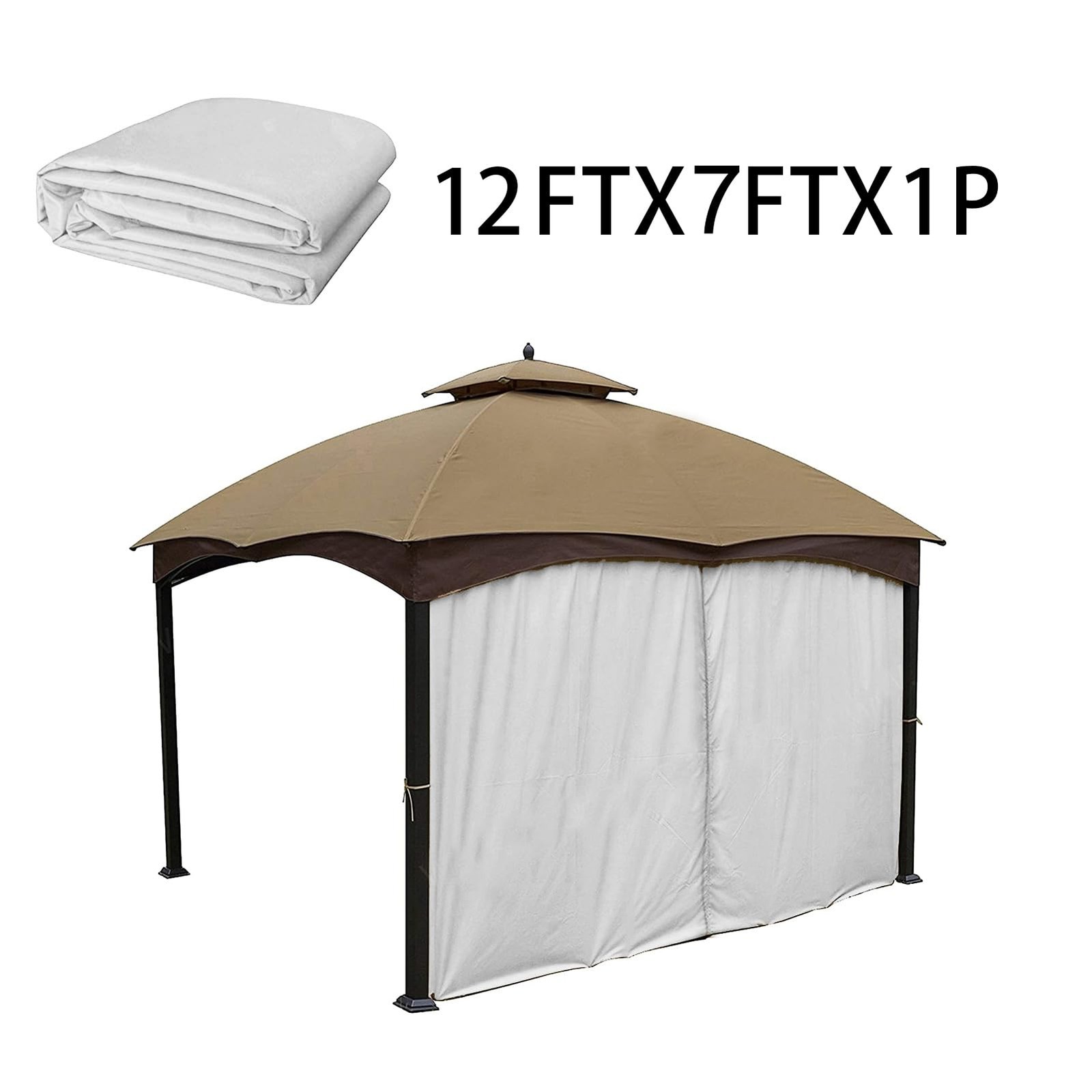 Gazebo Universal Replacement Privacy Curtain – Hugline 10′ x 12′ Gazebo Side …
