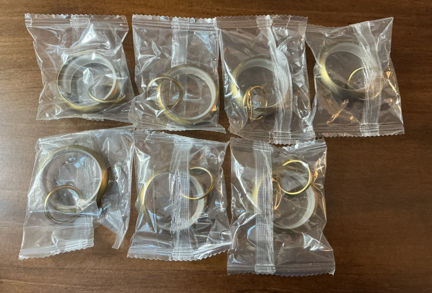 NEW West Elm Quiet Glide Double Curtain Rings Small Antique Brass NOB