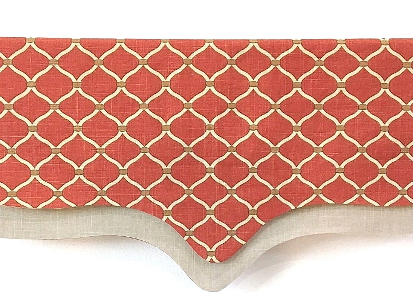 Window Valance Window Treatment Jaclyn Smith Drapery Fabric Linen / Custom / NEW