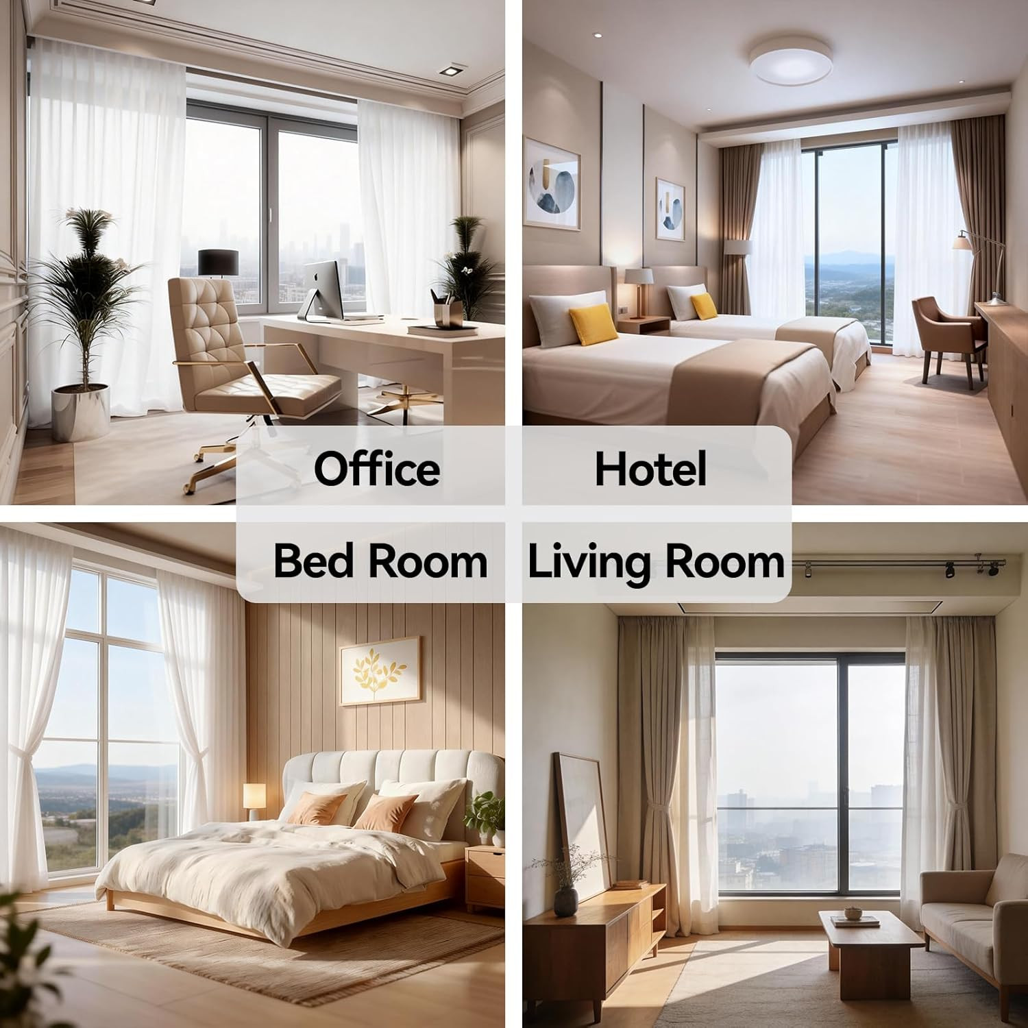 Smart Curtains System, Electric Curtain Track with Automated Rail, Motorized Cur