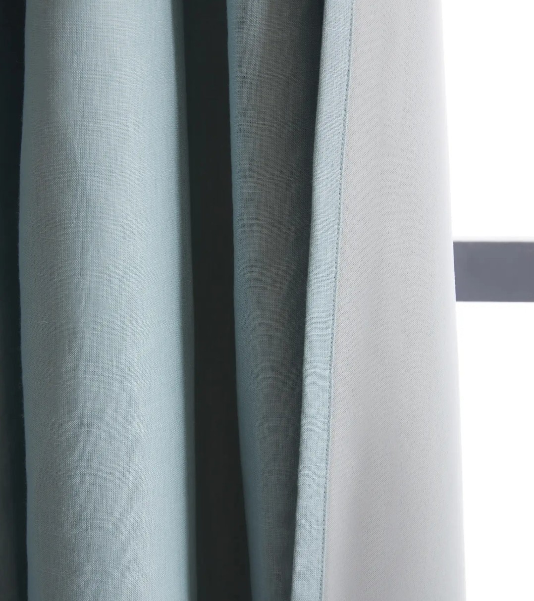 NWOT Quince 48″ x 84″ Linen Curtain Panels ROOM DARKENING Lined Set 2 Light Blue