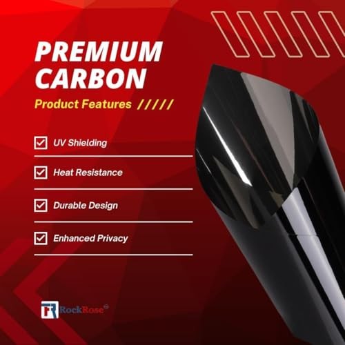 Charcoal 2PLY Premium Carbon 5% VLT Car Tint 20 in x 20 in x 100FT 5 Percent
