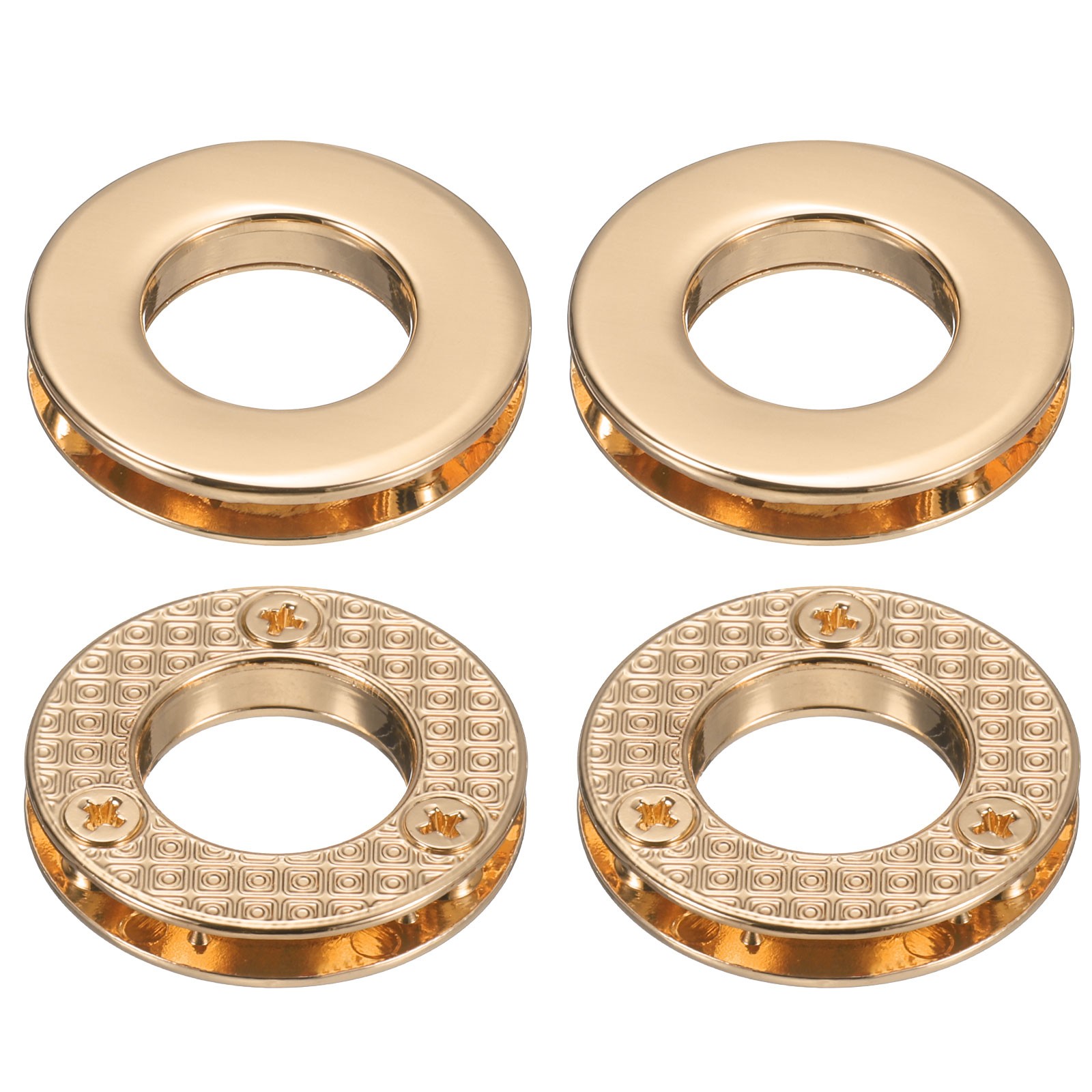 4Set Zinc Alloy Curtain Screw Grommets 5/8″(15.7 Mm) Light Gold