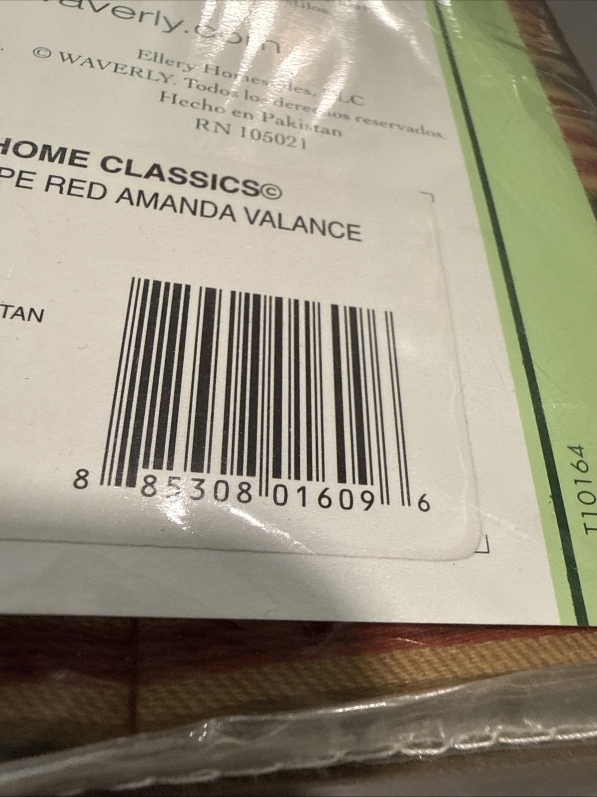 Waverly Classics Home Amanda Red Valance 79 X 16 New
