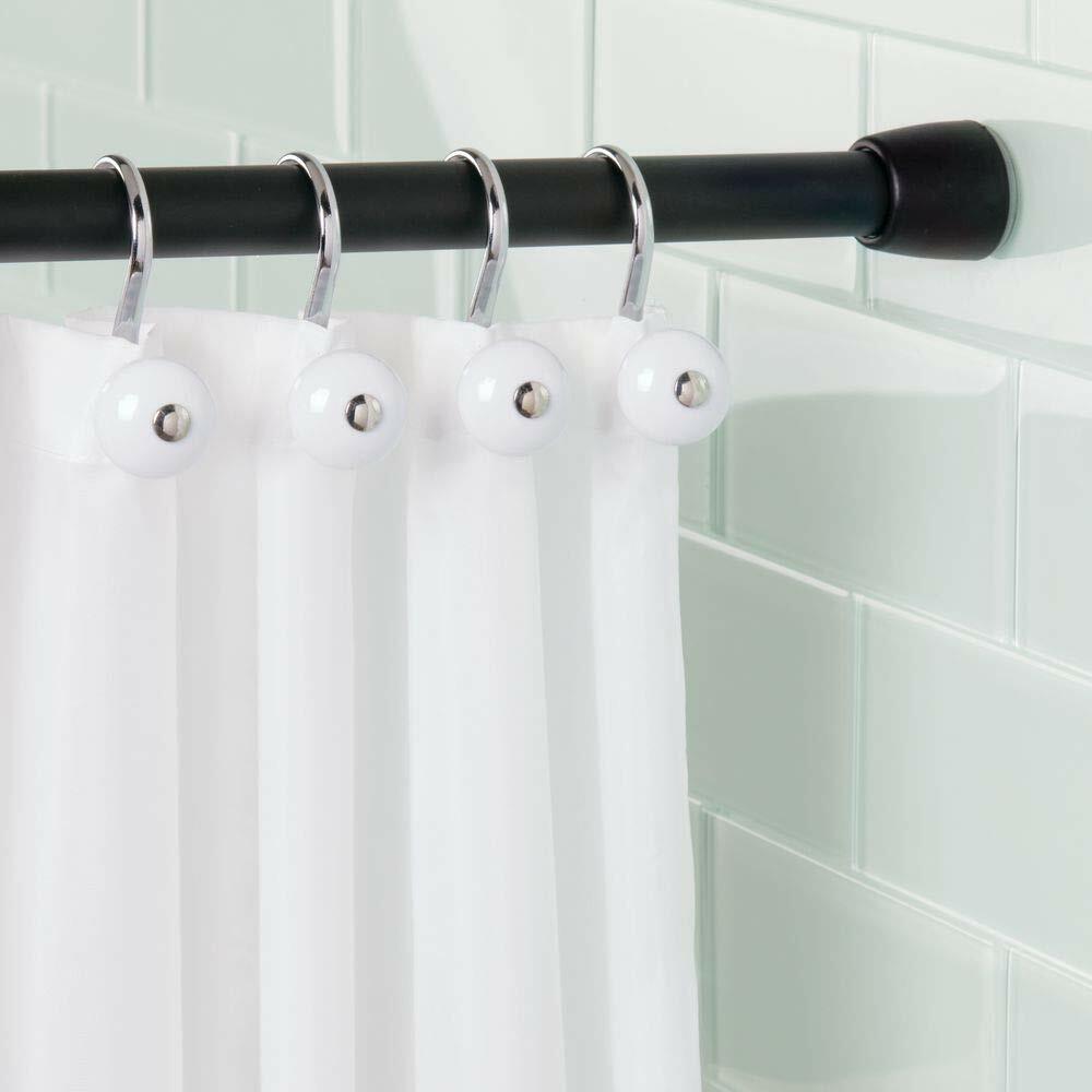 InterDesign Cameo Metal Tension, Adjustable Customizable Curtain Rod for Bathtub