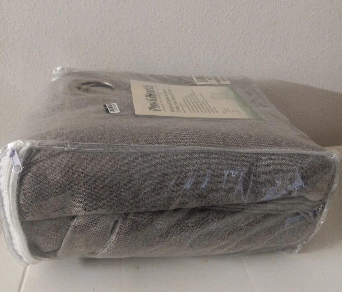 Madison Double-Blackout Grommet Curtain Pair, 40″W x 96″L per panel Stone Grey