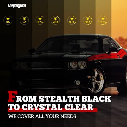 20% VLT Ceramic Car Window Tint Film (24″ x 100FT) – Heat 24in X 100Ft 20% Vlt