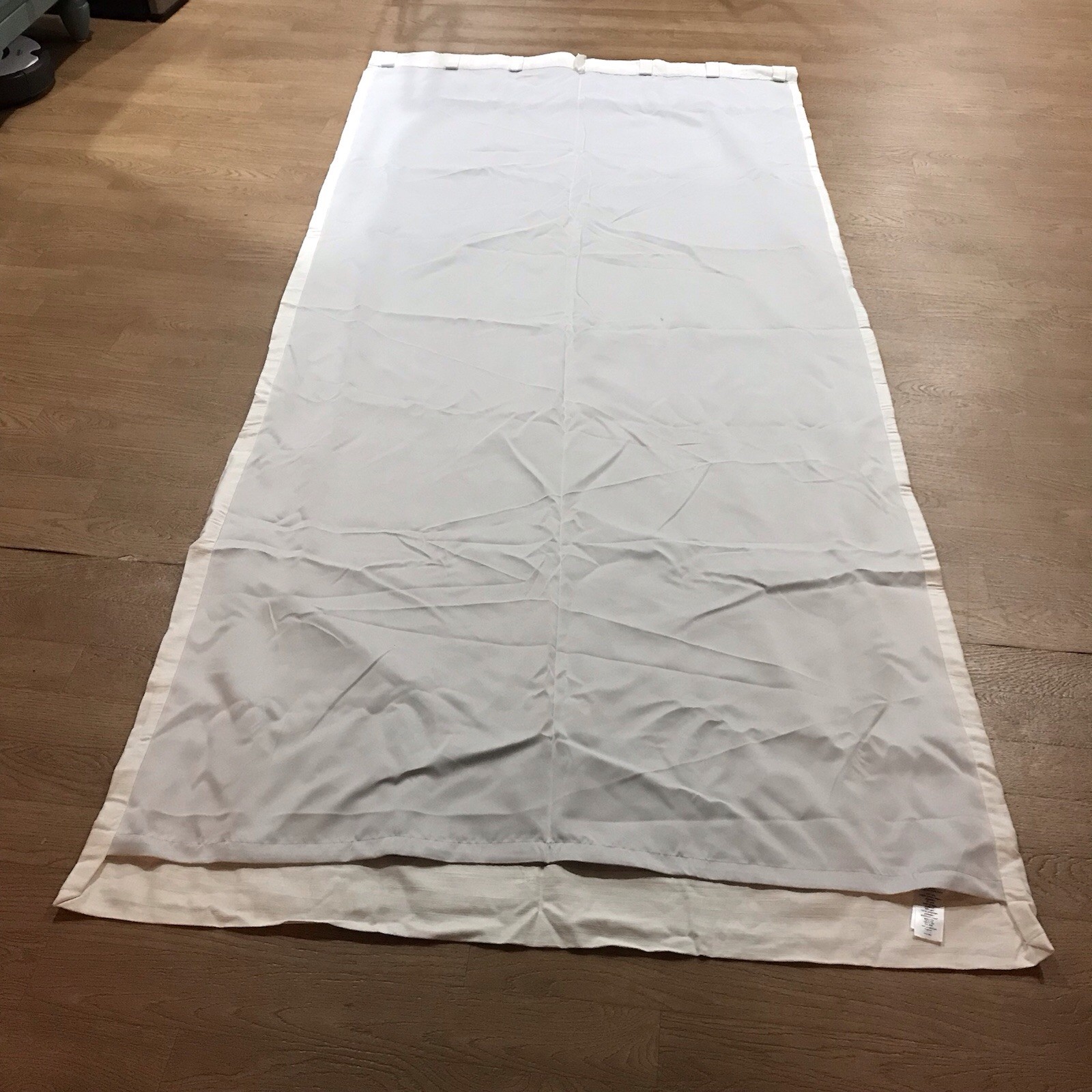 Pottery Barn Kids Evelyn Linen Blend Bow Valance Blackout Curtain Ivory 44 X 96