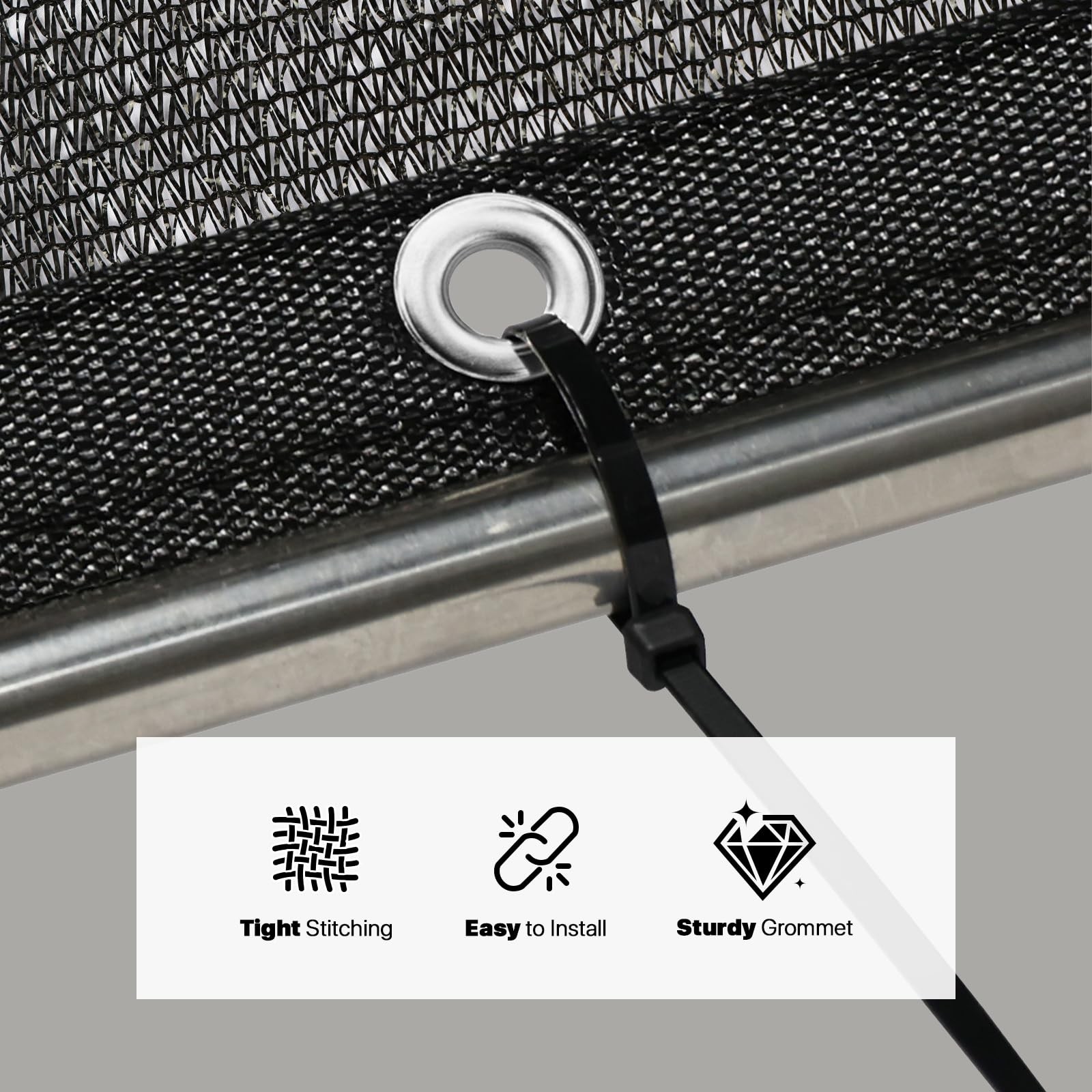 Amgo 10’x12′ Black Shade Cloth Netting
