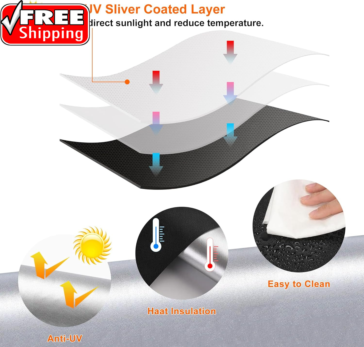 100% Black Out Window Cover Portable Blackout Shades Adhesive Thermal Blackout B
