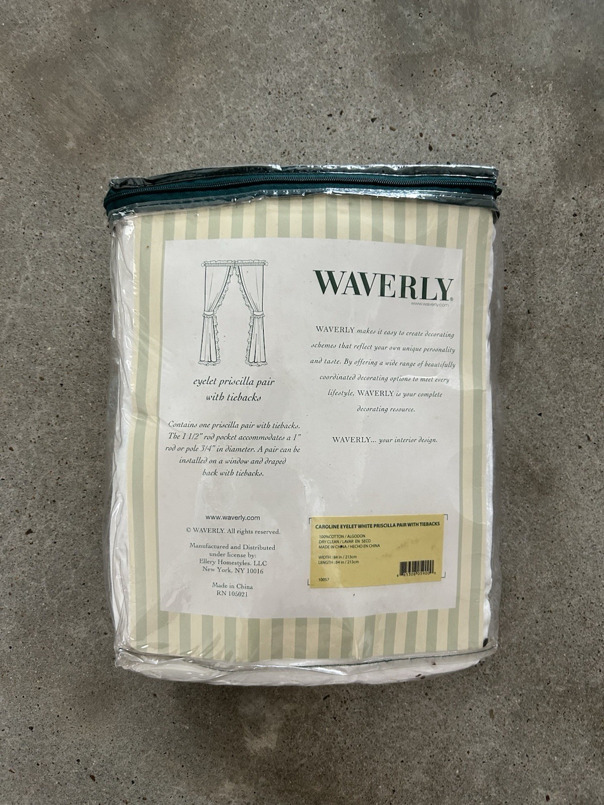 Waverly Ruffled Original Priscilla Curtains Ruffle White Eyelet 84” X 84” Pair