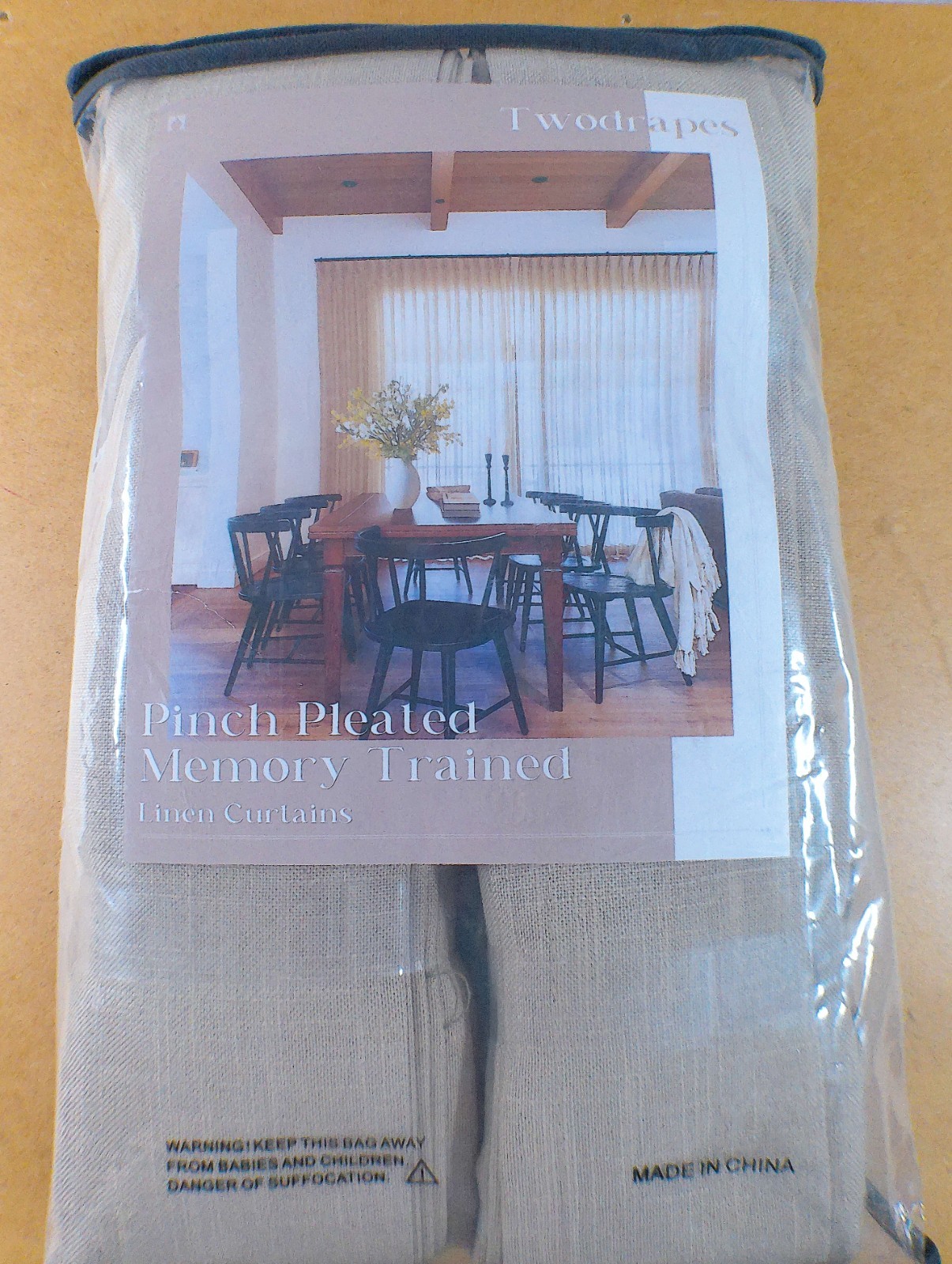 Pinch Pleated 120 Inch Curtains High Ceiling Tall Linen Heat Insulated