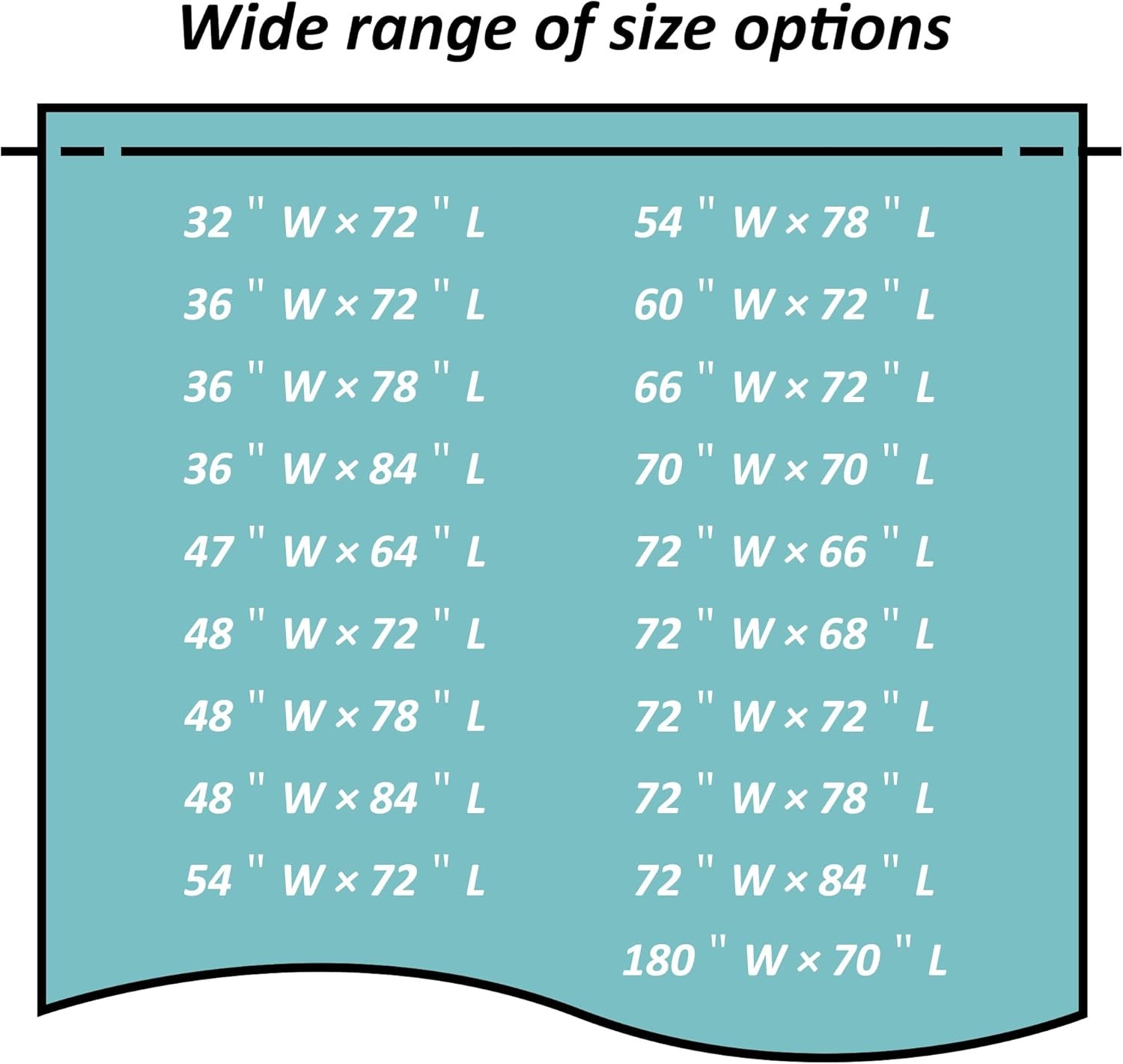 Mrs Awesome 32×72 Narrow Stall Shower 32W x 72"L (Pack of 1), Clear
