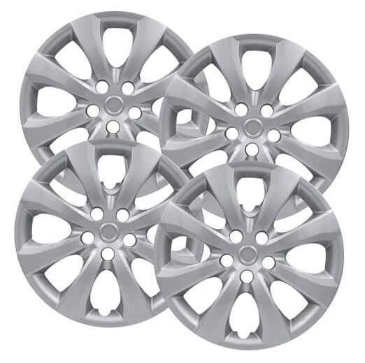 Premium Quality 16 inch Silver Hubcaps fits 2020 2021 2022 2023 2024 & 2025