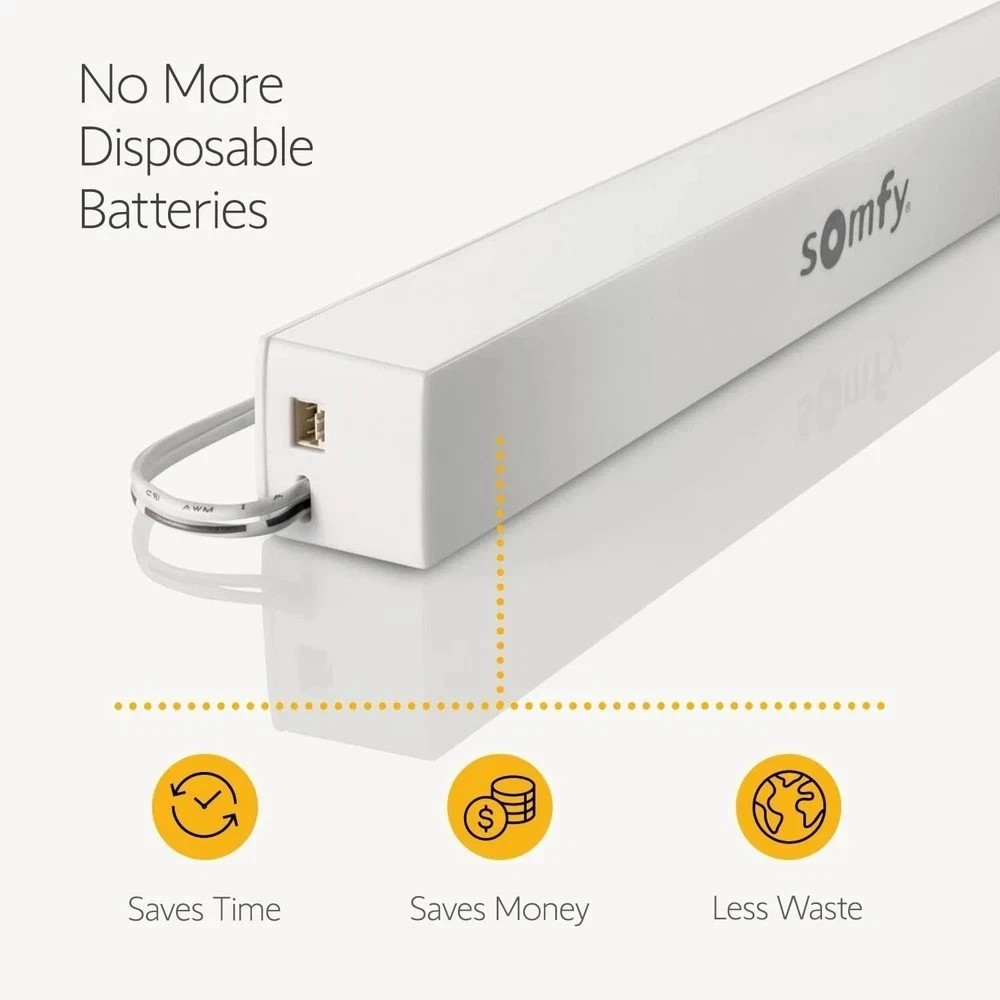 Elegant Rechargeable Lithium-Ion Battery Pack for Blinds – 3 Batteries Included