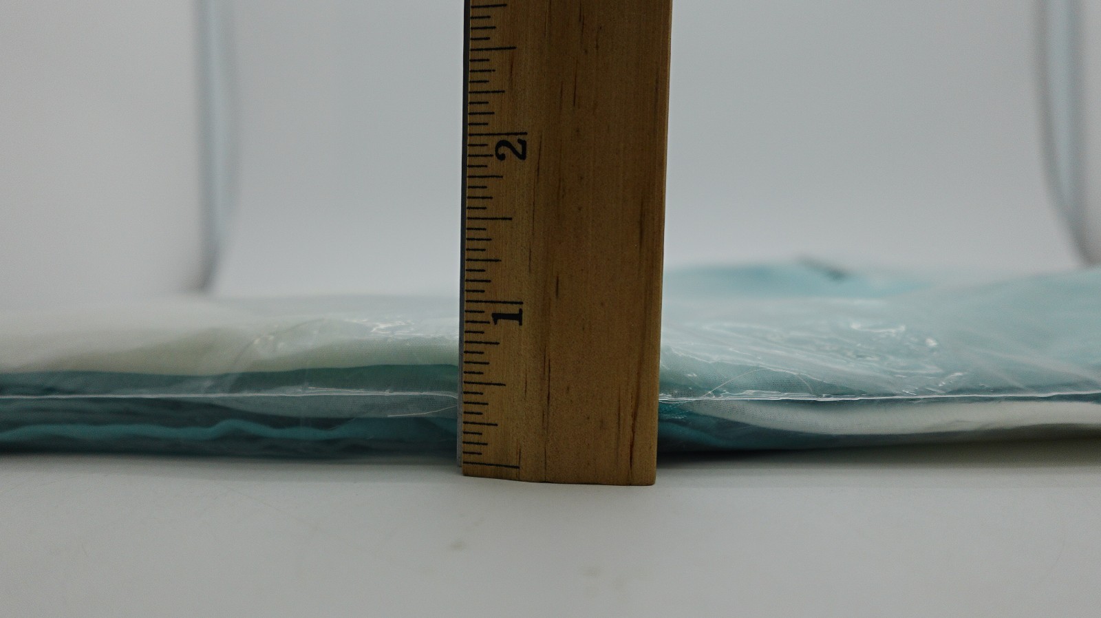 Turquoise Waterfall Sheer Valance Curtains Ombre Window Drapery 3Panels 98×120cm
